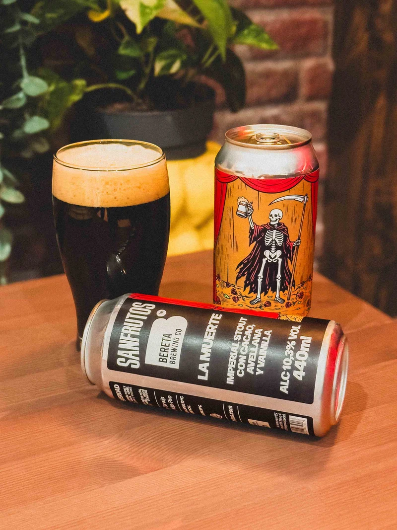 LA MUERTE (collab. Bereta) - Imperial Stout con Cacao, Avellana y Vainilla