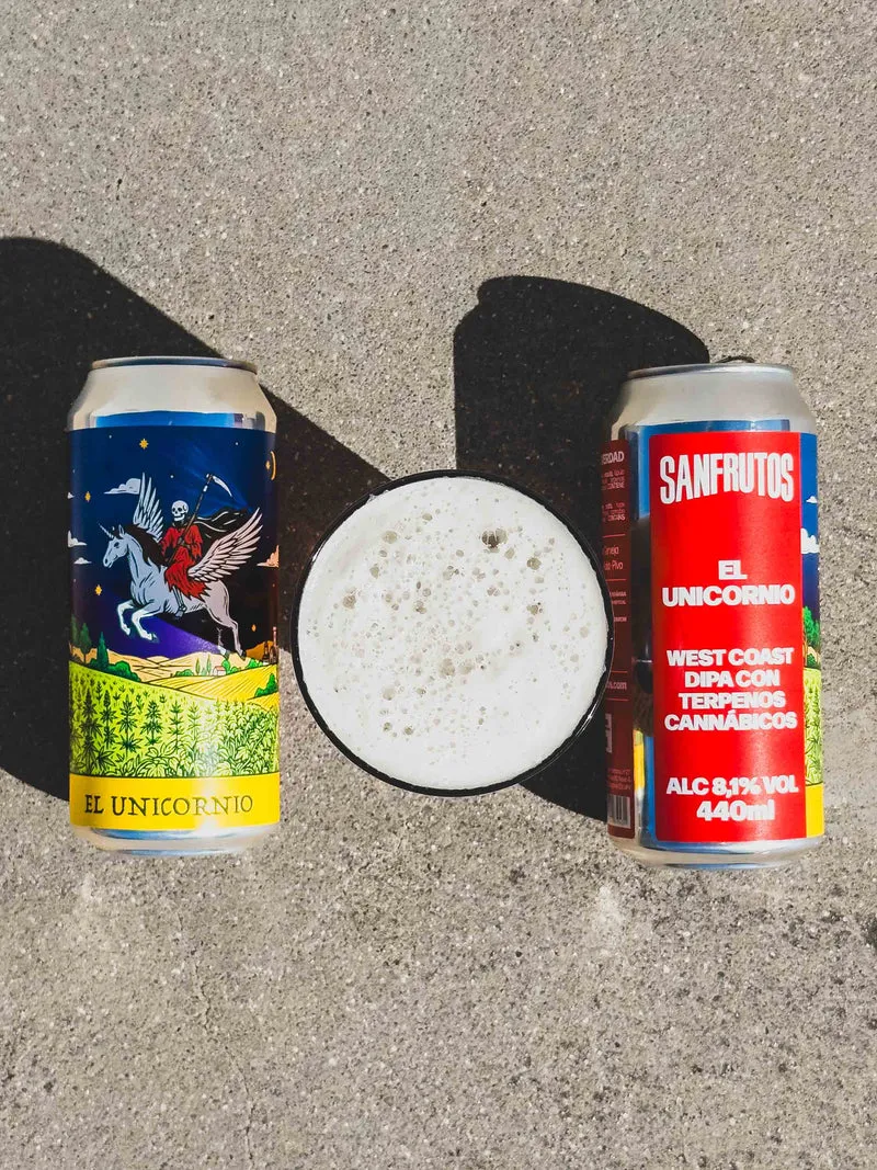 EL UNICORNIO - West Coast DIPA con Terpenos Cannábicos