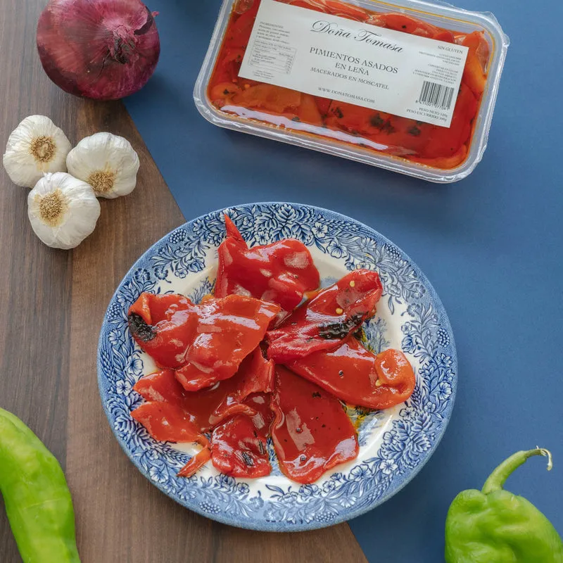 Pimientos Asados en Leña "al Moscatel" 320g