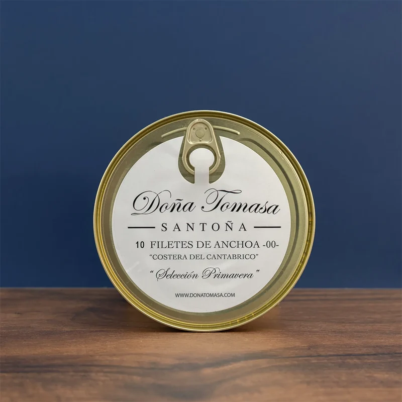 Anchoas "00" Selección Primavera (10 filetes muy grandes) 150g