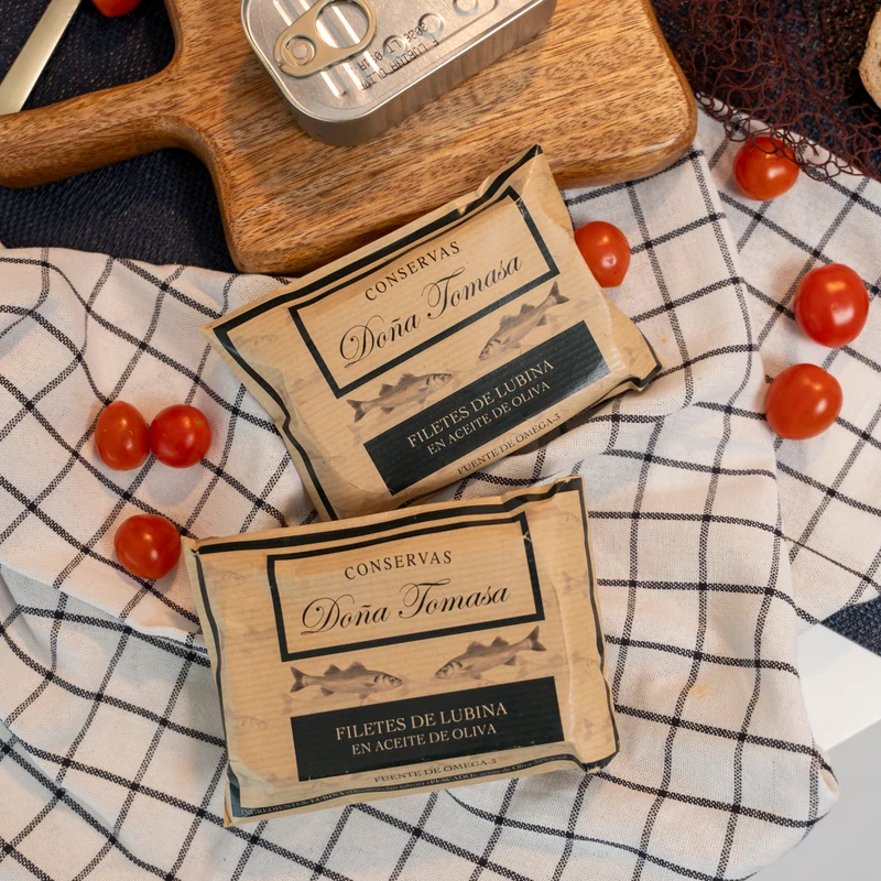 Filetes de Lubina en aceite de oliva 120g