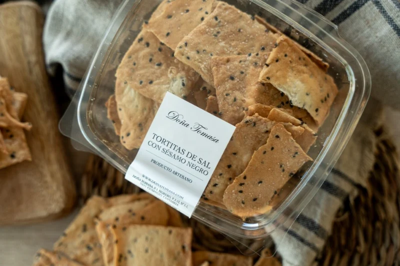 Tortitas de Sal con Sésamo Negro 170g