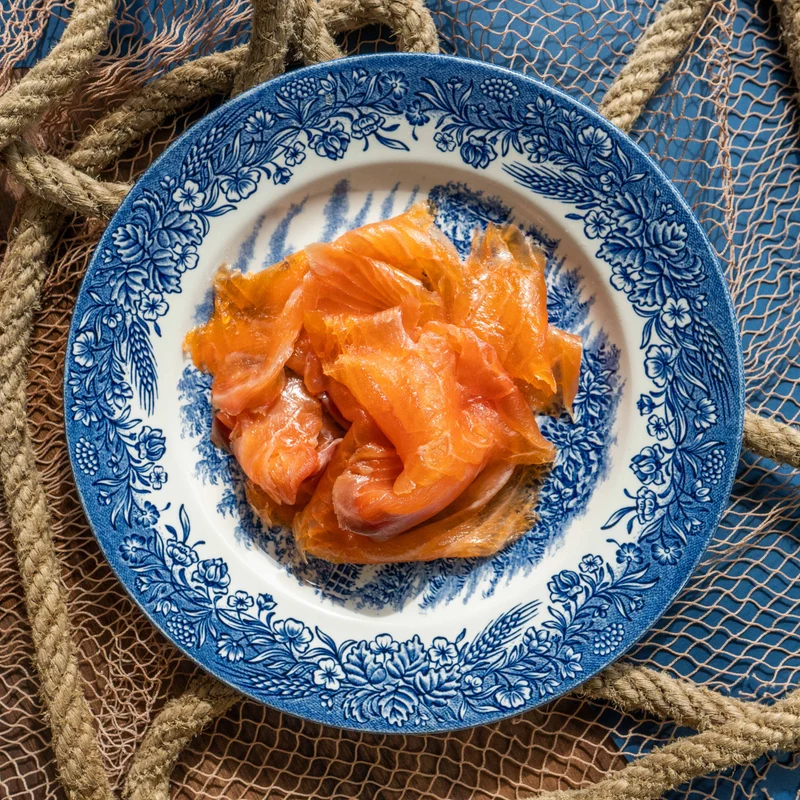 Lonchas de salmón noruego ahumado 120g