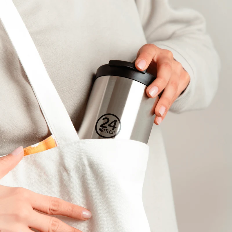 Travel Tumbler | Brushed Steel - 350 ml