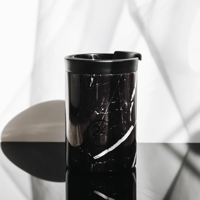 Travel Tumbler | Black Marble - 350 ml