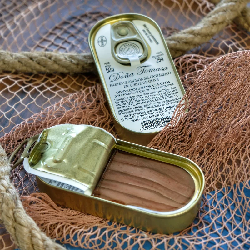 Anchoas de Costera Octavillo (8 filetes medianos) 50g