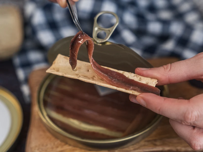 Anchoas de Costera del Cantábrico Ahumadas (12 filetes grandes) 90g