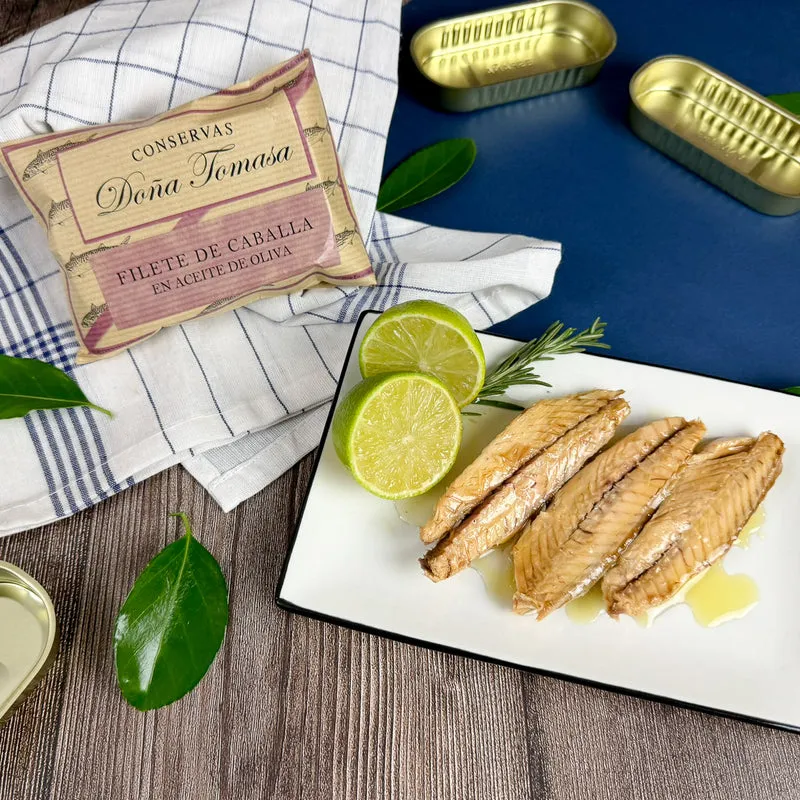 Filetes de caballa de almadraba en aceite de oliva 120g