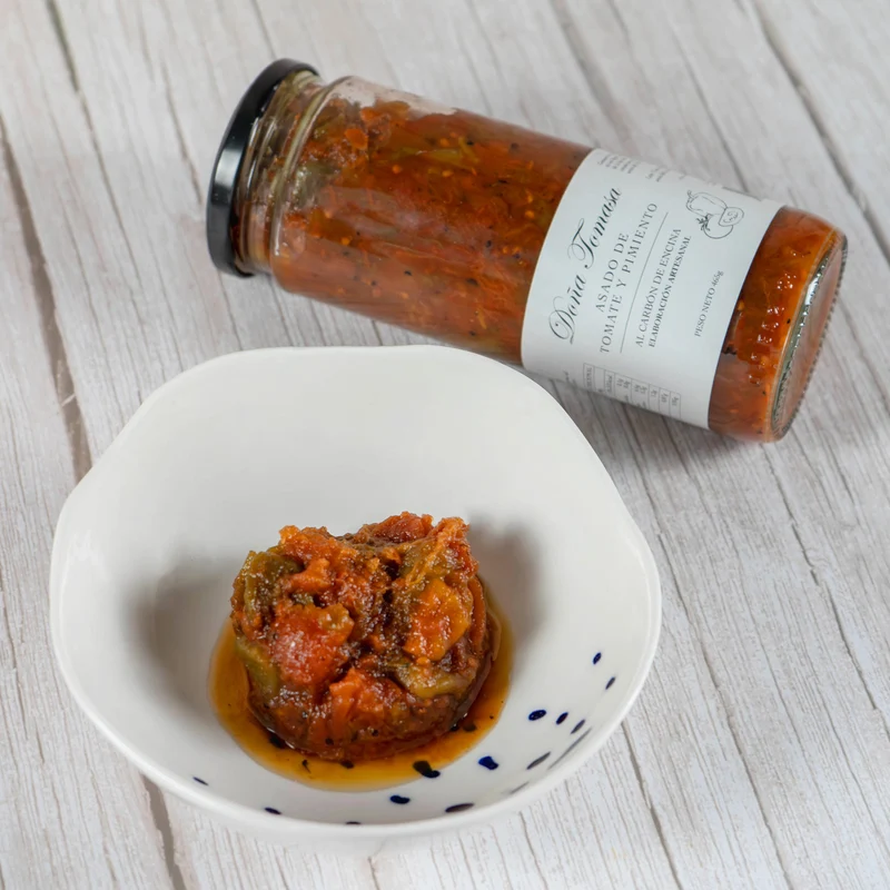 Asado de tomate y pimiento al carbón de encina 465g
