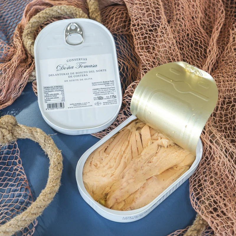 Delanteras de Bonito del Norte en Aceite de Oliva 160g