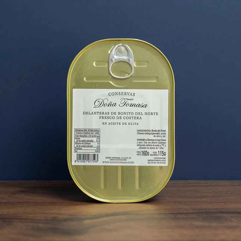Delanteras de Bonito del Norte en Aceite de Oliva 160g