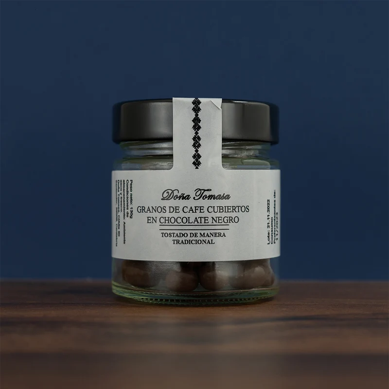 Granos de café con chocolate negro 130g
