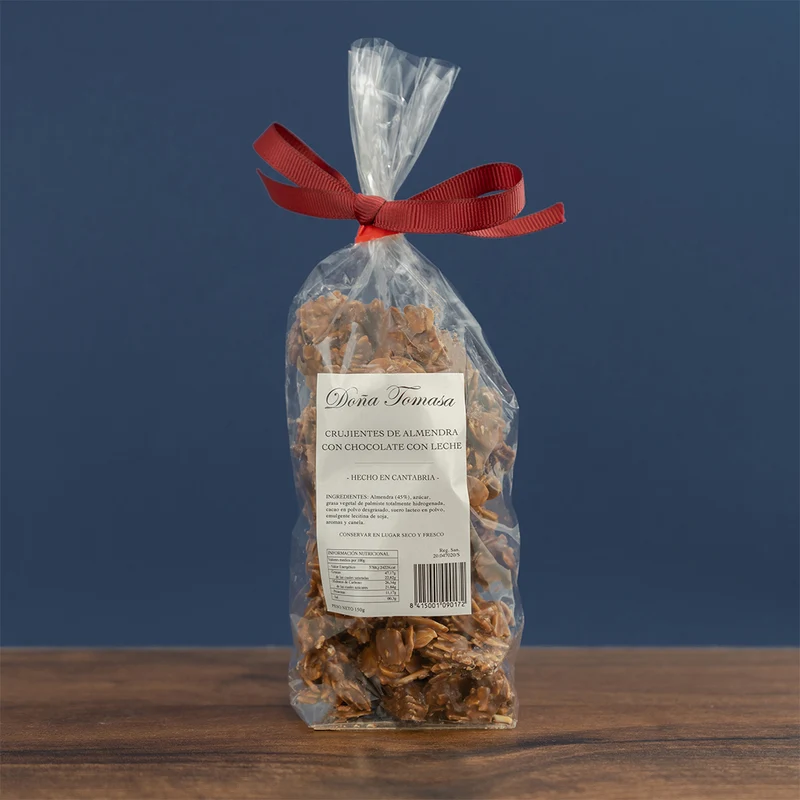 Rocas de almendra con chocolate con leche 150g