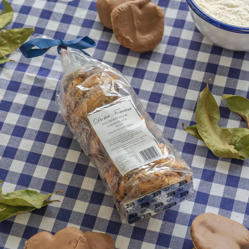 Palmeritas de chocolate 10 uds 180g aprox
