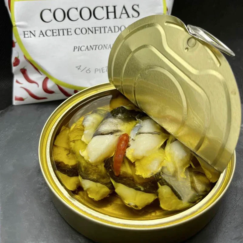 Cocochas de merluza en Aceite de Ajo " Picantonas" 135g