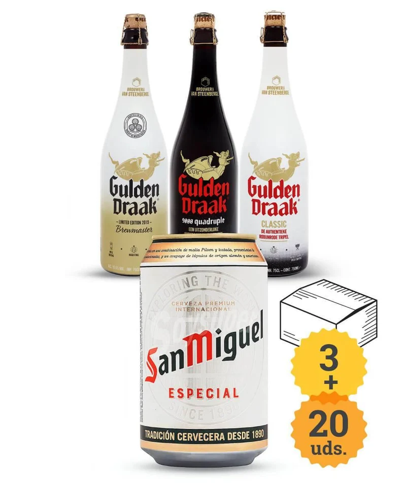 San Miguel + Dragón de Oro Belga