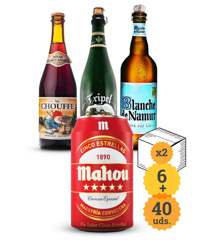 Mahou 5 Estrellas + Momento Gourmet Belga