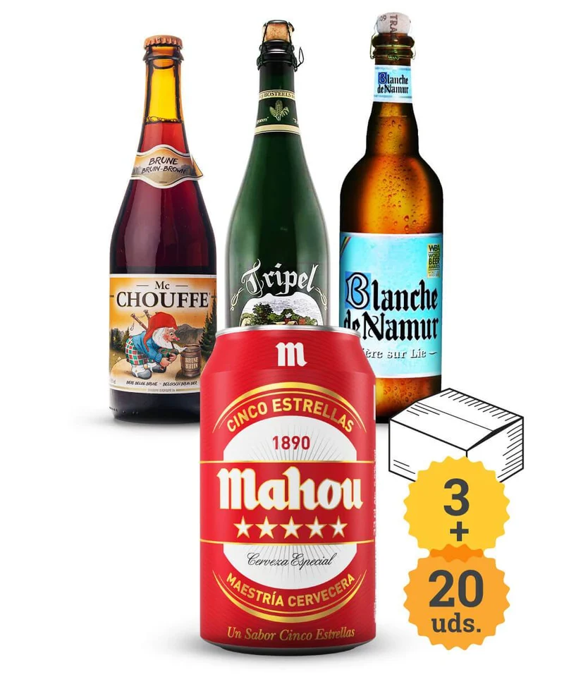 Mahou 5 Estrellas + Momento Gourmet Belga