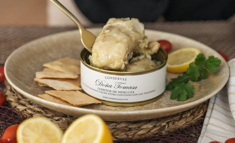 Lomitos de Merluza en Aceite de Ajo "Picantón" 260g