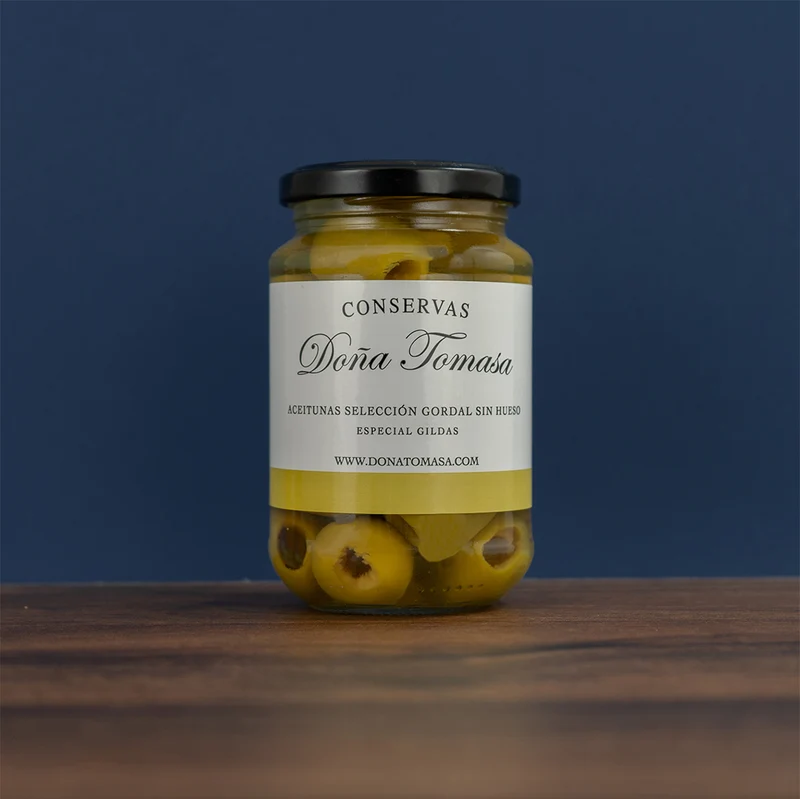 Aceitunas Gordal sin Hueso Especial Gildas 355g