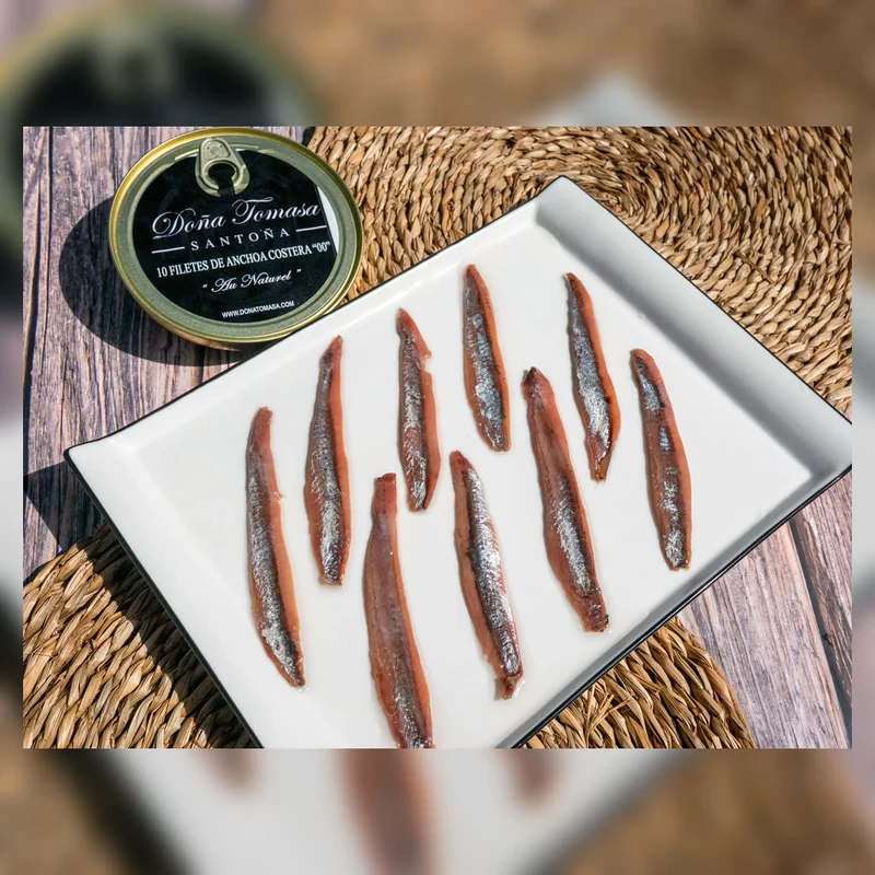 Anchoas "00" au Naturel (10 filetes muy grandes) 150g