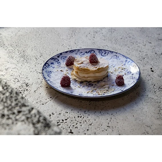 Plato postre de porcelana Antico Blu. ø19,5 cm - 6 Uds.