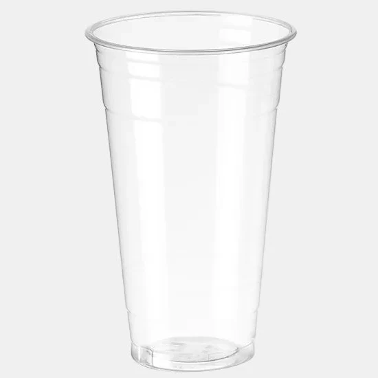 Vaso plástico reciclable RPET transparente. ø9.5 cm. Varias medidas - 1000 Uds.