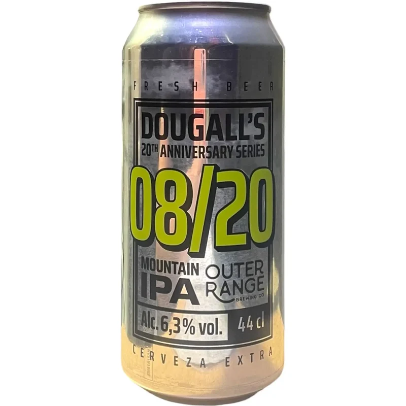 DOUGALLS 20 ANIVERSARIO X OUTER RANGE 08/20 MOUNTAIN IPA 44CL