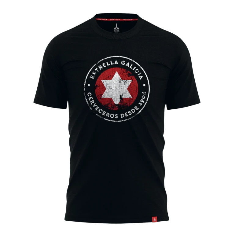 Camiseta negra Estrella Galicia Edición Limitada "Cerveceros desde 1906"