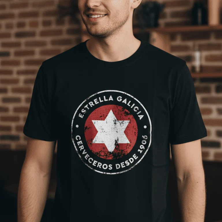 Camiseta negra Estrella Galicia Edición Limitada "Cerveceros desde 1906"
