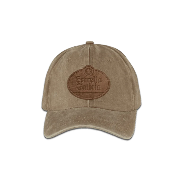 Gorra vintage marrón de Estrella Galicia