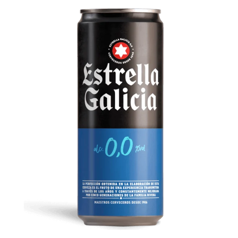 Estrella Galicia 0,0, 24 latas de 33 cl