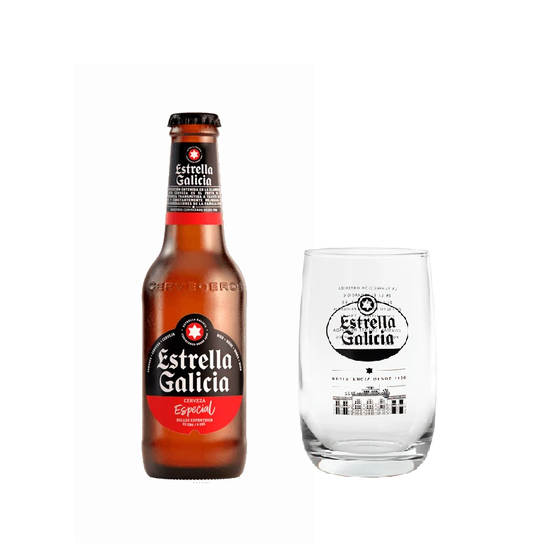 Pack Estrella Galicia Especial & vasos de caña
