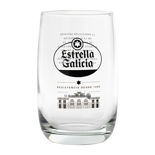 Pack 6 vasos de caña de Estrella Galicia especial, 25 cl