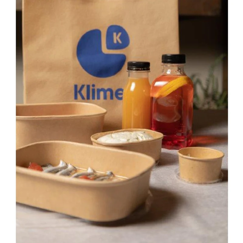 Envases de cartón kraft laminados microondables. Varias capacidades - 300 Uds.