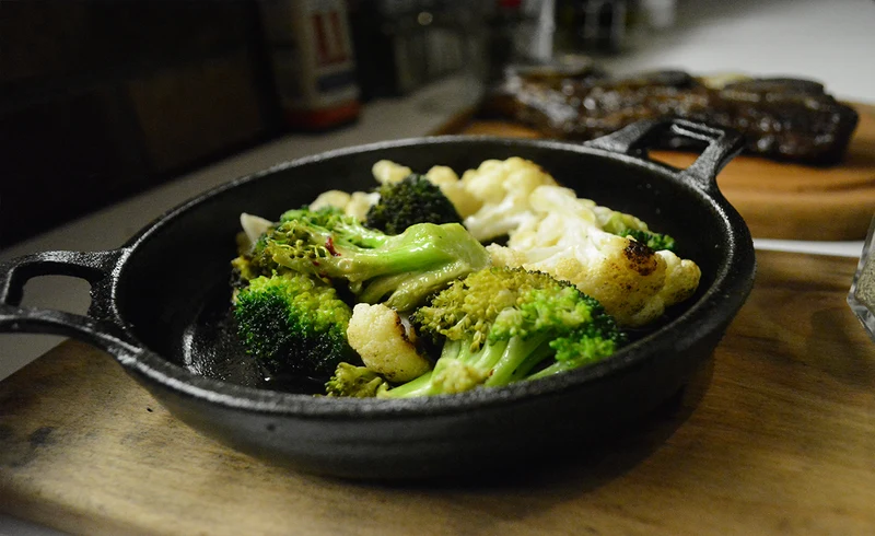 Brócoli y Coliflor Al Horno