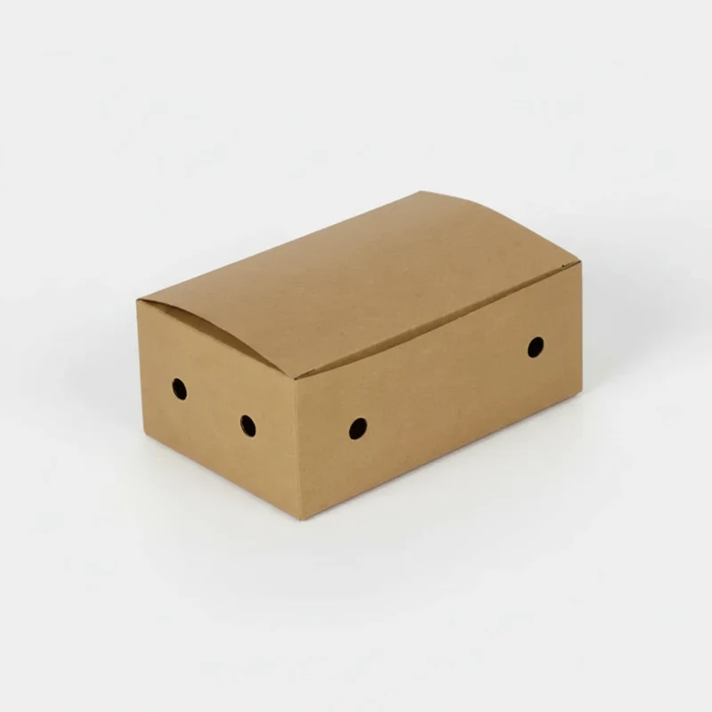Caja de cartón con ventilación para fritos. 18 x 10.5 x 7 cm - 200 uds