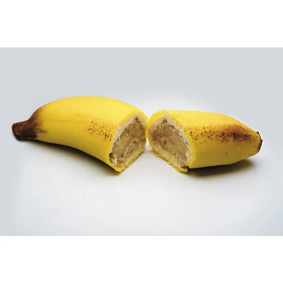 Molde de silicona en forma de banana. 30 x 17,5 cm. 12 cavidades - 1 Ud.