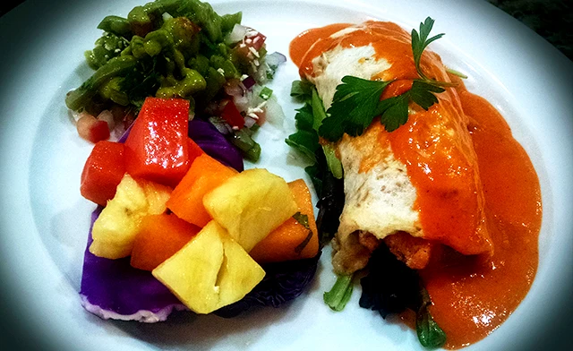 Omelette de Salmon con Espárragos