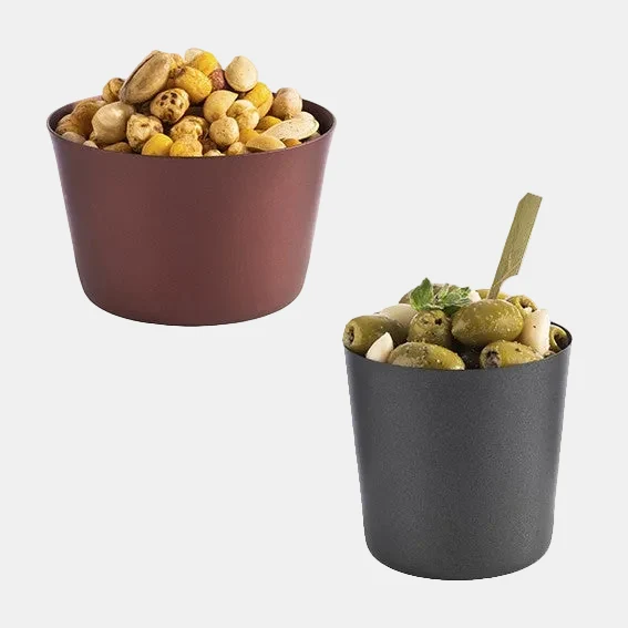 Vasito de acero inox Levante. Varios colores y medidas - 1 Ud.