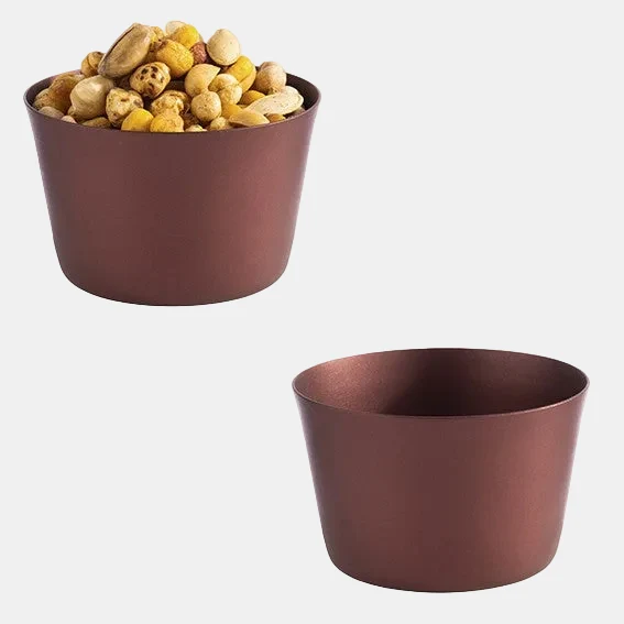Vasito de acero inox Levante. Varios colores y medidas - 1 Ud.