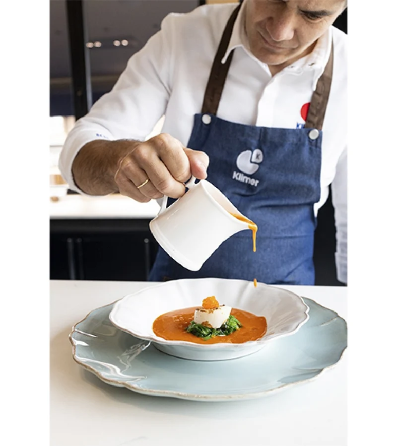 Plato Hondo de Pasta Alentejo Blanco 24 cm - 6 uds.