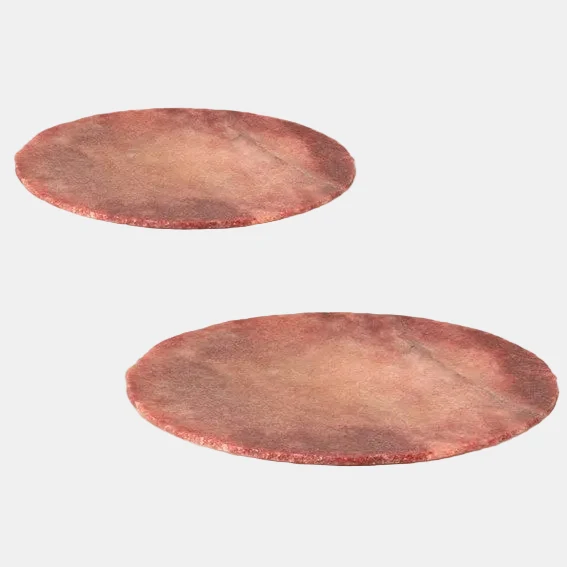 Plato de mármol Abaco. ø28 x 1 cm. Varios colores - 2 Uds.