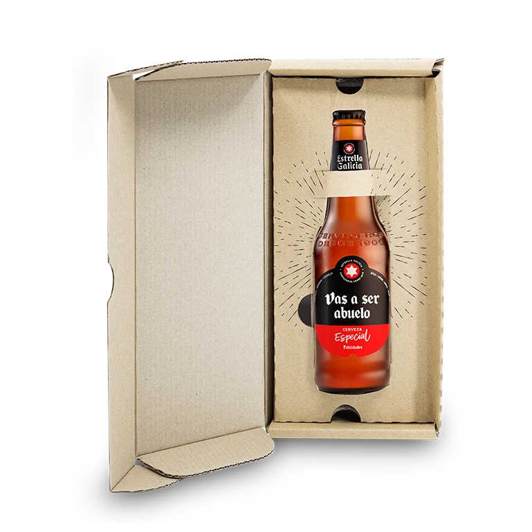 Estrella Galicia Etiqueta personalizada, botella 33 cl