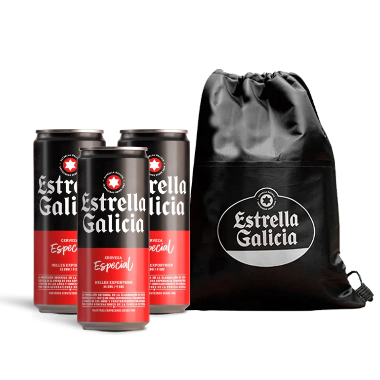 Pack Estrella Galicia Especial con mochila térmica