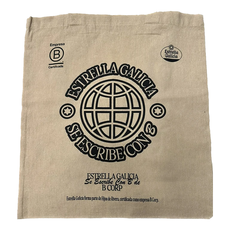 Totebag Estrella Galicia se escribe con B