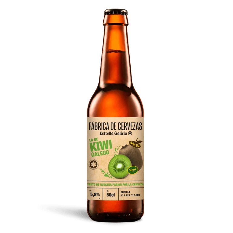 Fábrica de cervezas edición "La De Kiwi", 4 botellas de 50 cl