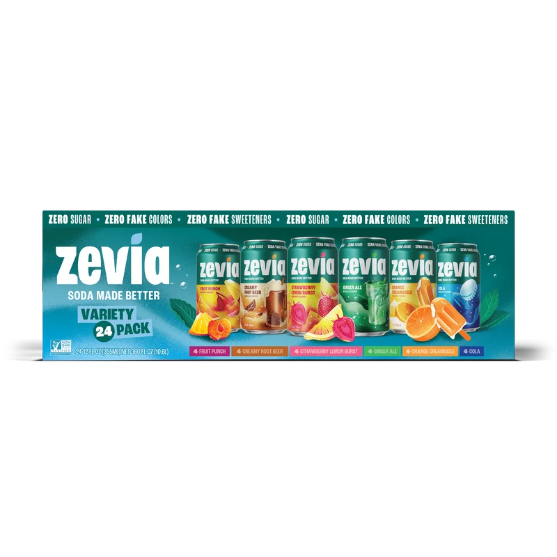 Zevia 6 Flavor Soda Variety Pack