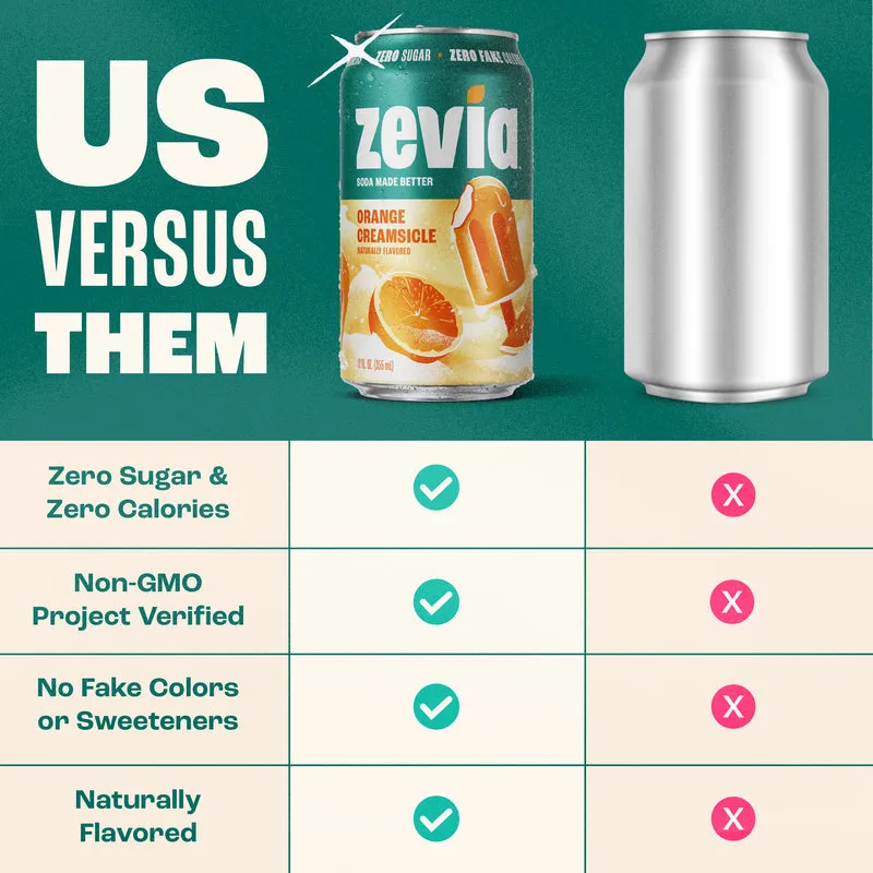 Zevia 6 Flavor Soda Variety Pack
