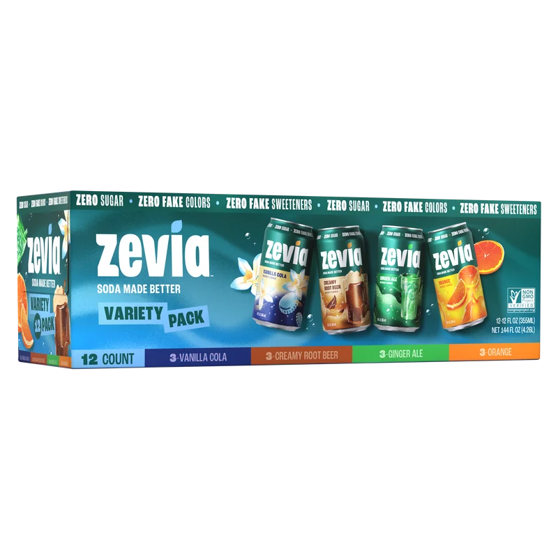 4 Flavor Soda Variety Pack